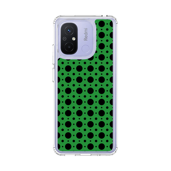 スリムプロテクションケース［ Shower Dot - Green ］