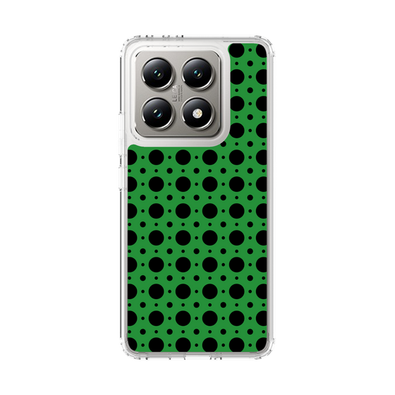 スリムプロテクションケース［ Shower Dot - Green ］