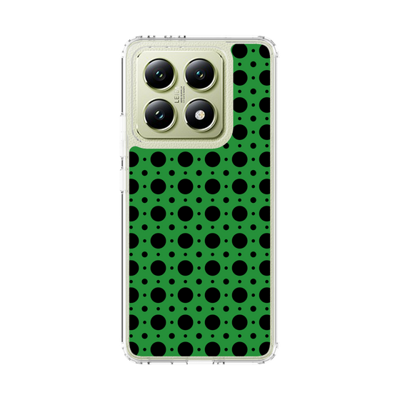 スリムプロテクションケース［ Shower Dot - Green ］