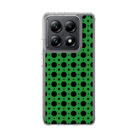スリムプロテクションケース［ Shower Dot - Green ］