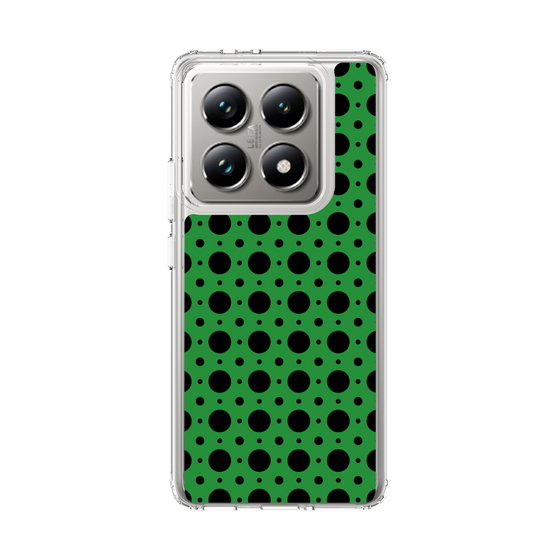 スリムプロテクションケース［ Shower Dot - Green ］