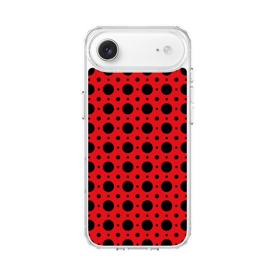 スリムプロテクションケース［ Shower Dot - Red ］