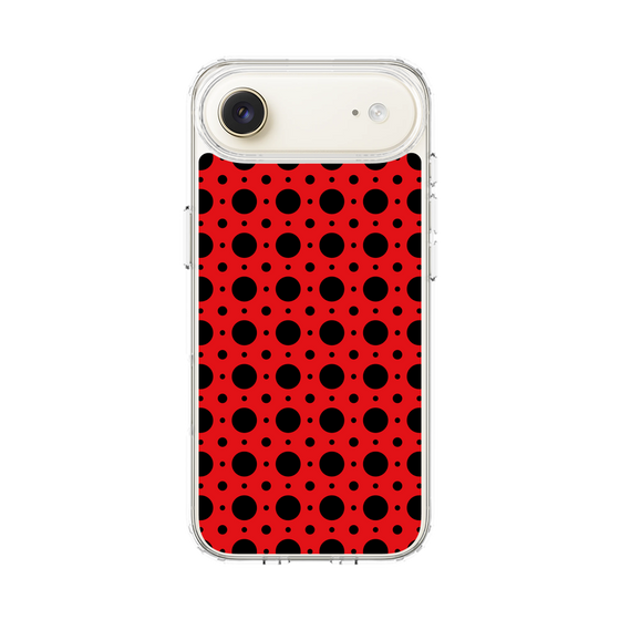 スリムプロテクションケース［ Shower Dot - Red ］