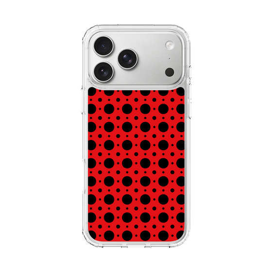 スリムプロテクションケース［ Shower Dot - Red ］