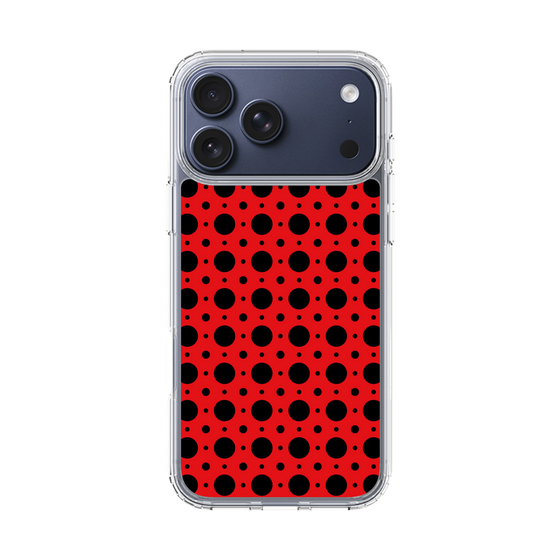 スリムプロテクションケース［ Shower Dot - Red ］