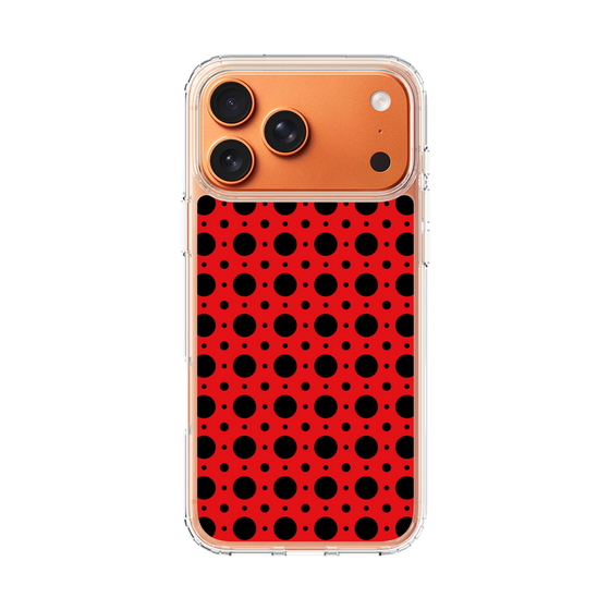 スリムプロテクションケース［ Shower Dot - Red ］