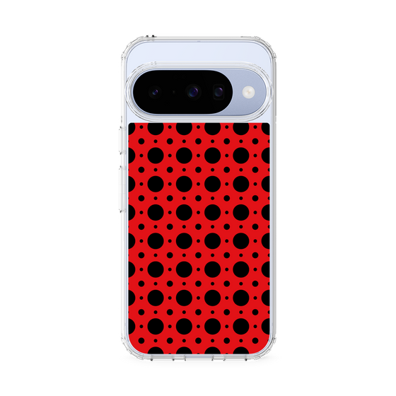 スリムプロテクションケース［ Shower Dot - Red ］