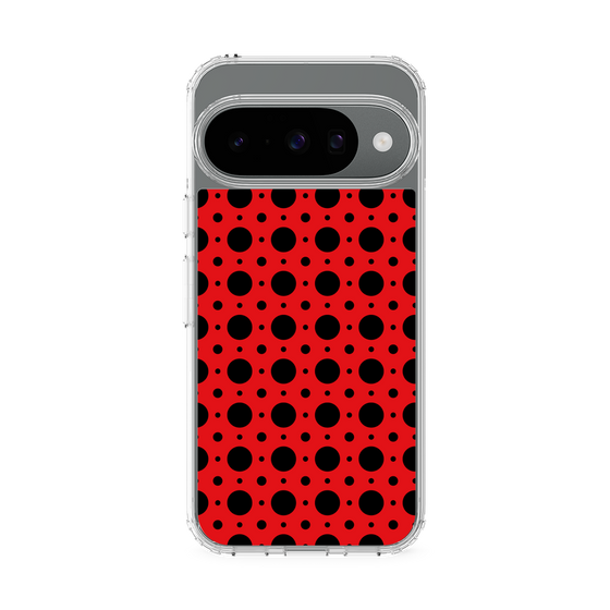 スリムプロテクションケース［ Shower Dot - Red ］