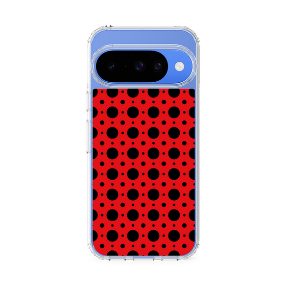 スリムプロテクションケース［ Shower Dot - Red ］