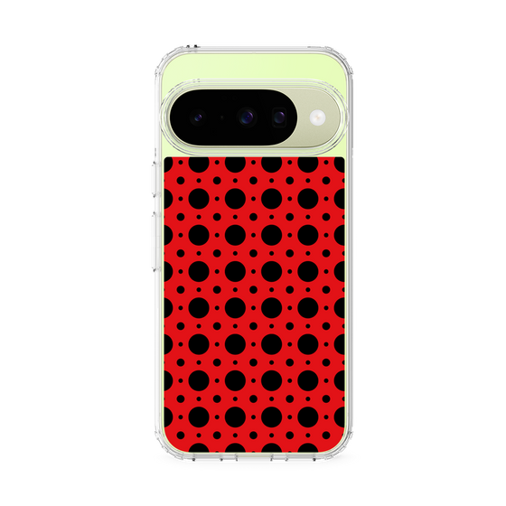 スリムプロテクションケース［ Shower Dot - Red ］