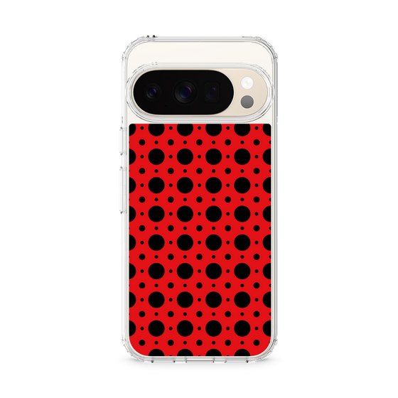 スリムプロテクションケース［ Shower Dot - Red ］