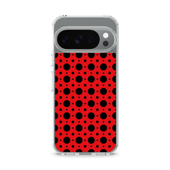 スリムプロテクションケース［ Shower Dot - Red ］