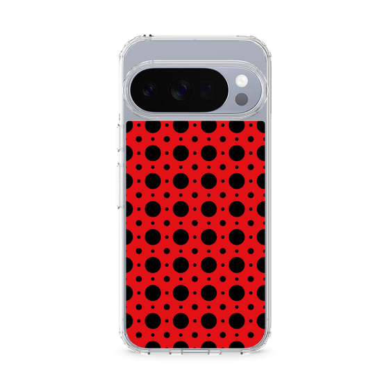 スリムプロテクションケース［ Shower Dot - Red ］