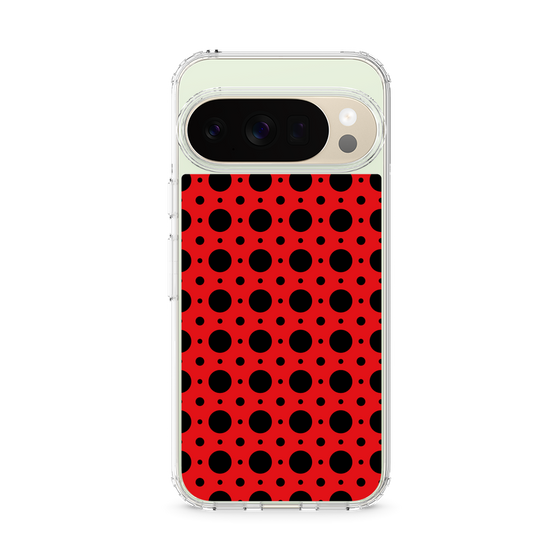 スリムプロテクションケース［ Shower Dot - Red ］