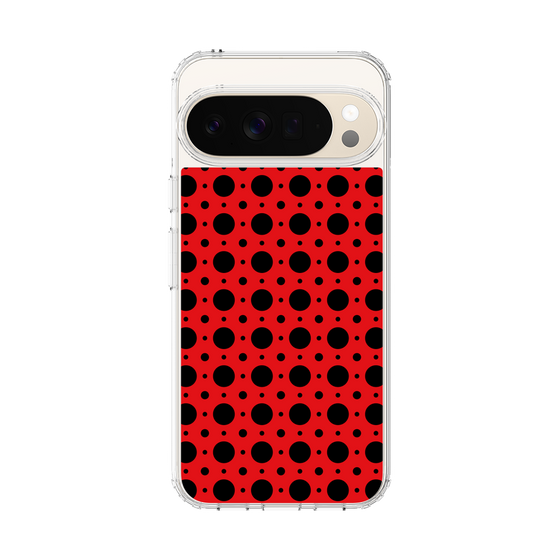 スリムプロテクションケース［ Shower Dot - Red ］