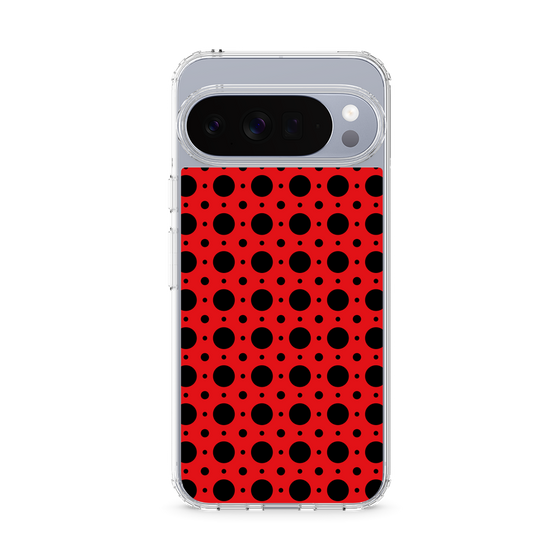 スリムプロテクションケース［ Shower Dot - Red ］