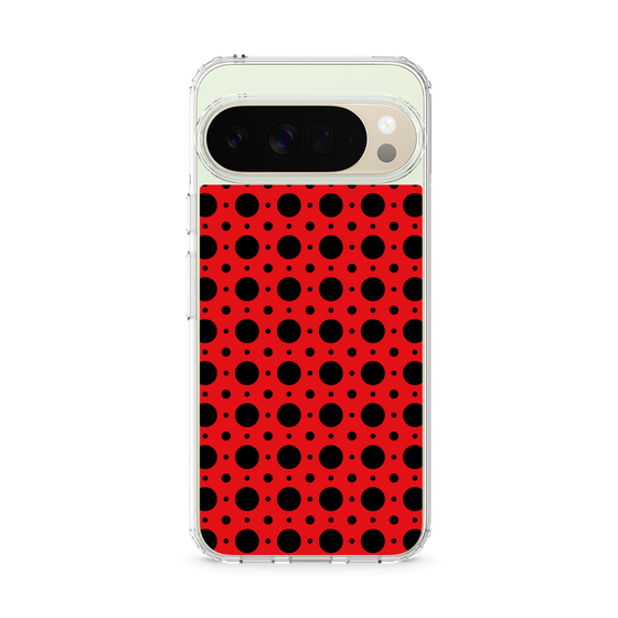 スリムプロテクションケース［ Shower Dot - Red ］