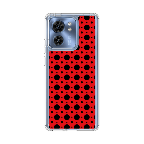 スリムプロテクションケース［ Shower Dot - Red ］