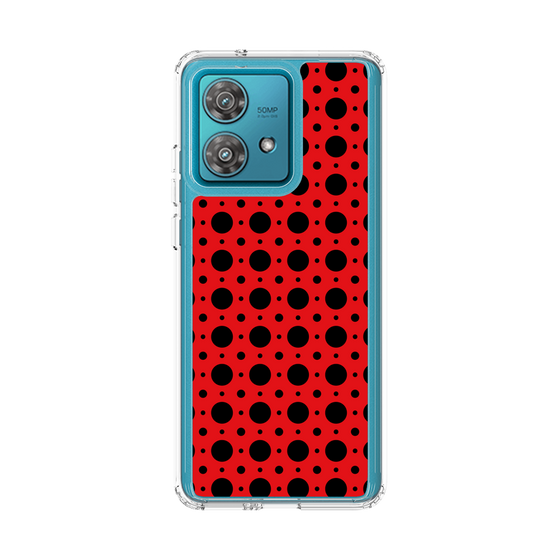 スリムプロテクションケース［ Shower Dot - Red ］