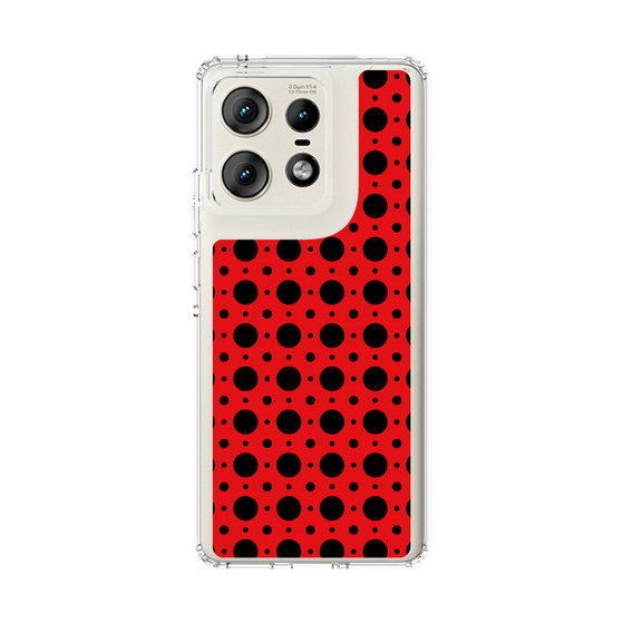スリムプロテクションケース［ Shower Dot - Red ］
