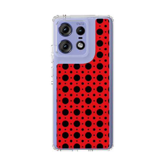 スリムプロテクションケース［ Shower Dot - Red ］