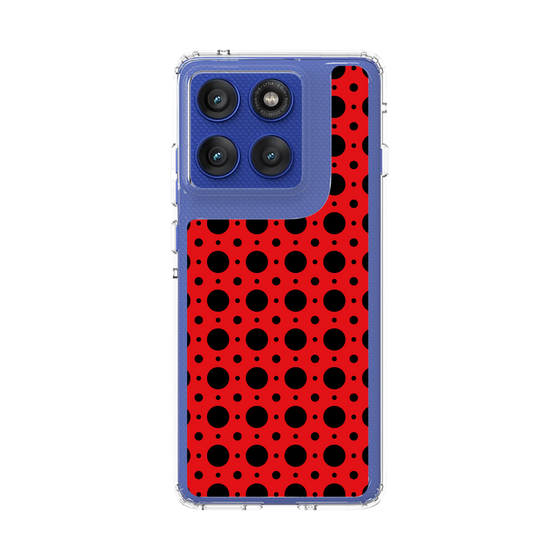 スリムプロテクションケース［ Shower Dot - Red ］