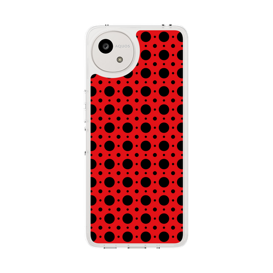 スリムプロテクションケース［ Shower Dot - Red ］
