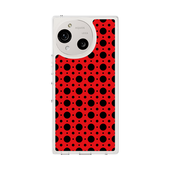 スリムプロテクションケース［ Shower Dot - Red ］