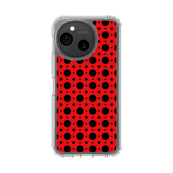 スリムプロテクションケース［ Shower Dot - Red ］