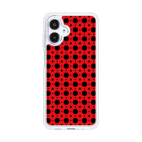 スリムプロテクションケース［ Shower Dot - Red ］