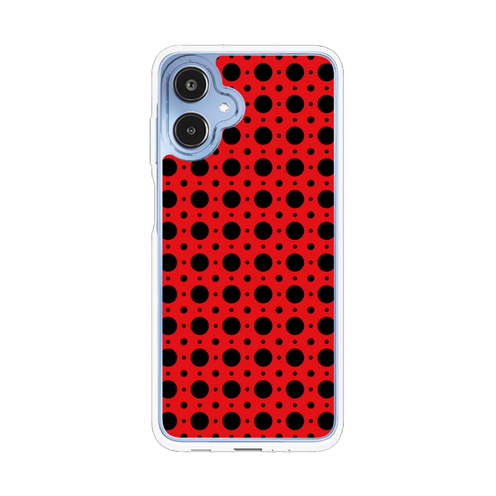 スリムプロテクションケース［ Shower Dot - Red ］