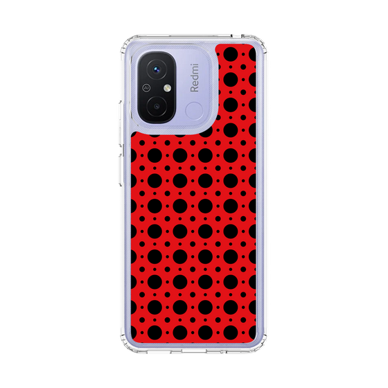スリムプロテクションケース［ Shower Dot - Red ］