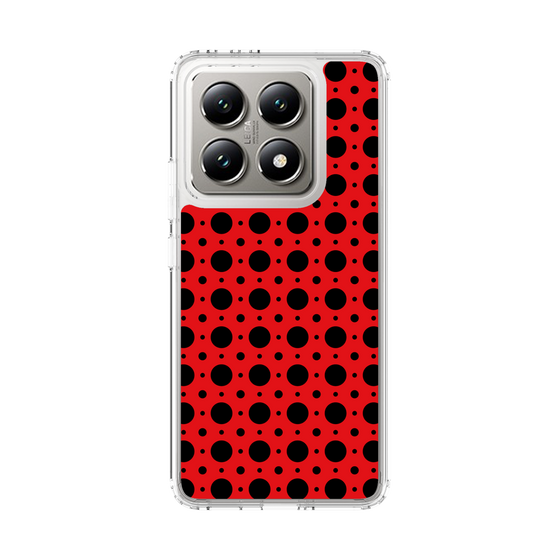 スリムプロテクションケース［ Shower Dot - Red ］