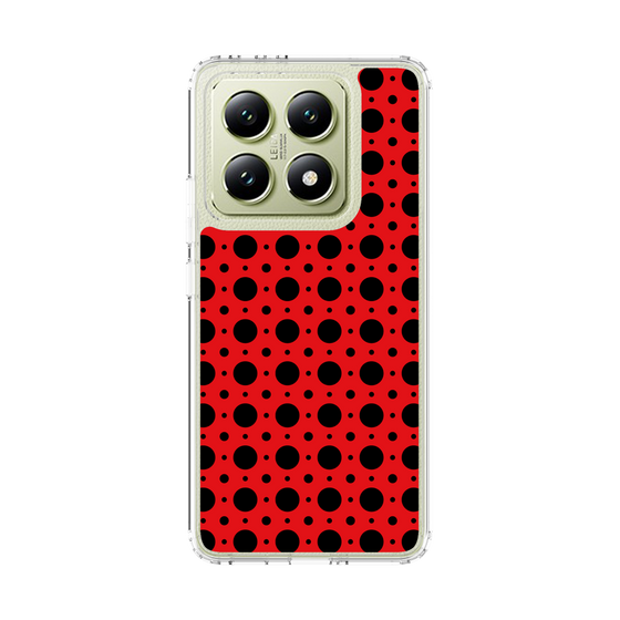 スリムプロテクションケース［ Shower Dot - Red ］