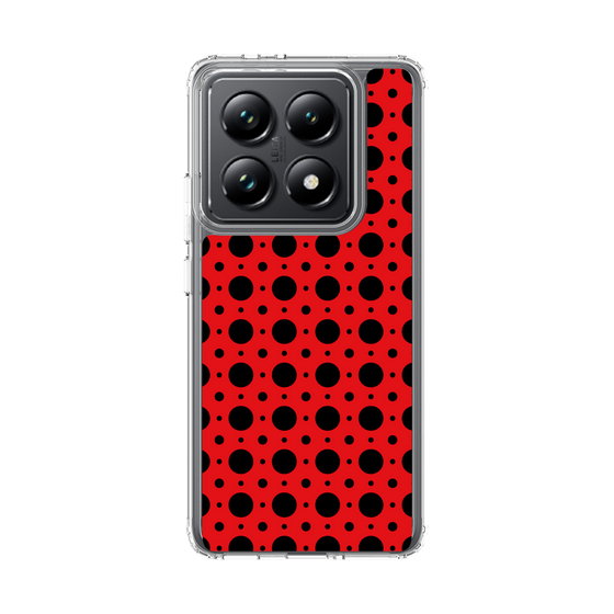 スリムプロテクションケース［ Shower Dot - Red ］