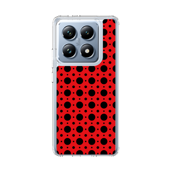 スリムプロテクションケース［ Shower Dot - Red ］