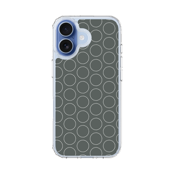 スリムプロテクションケース［ Dot Circle - Gray ］