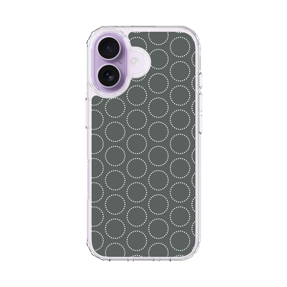 スリムプロテクションケース［ Dot Circle - Gray ］