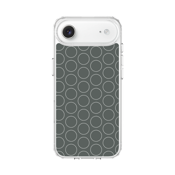 スリムプロテクションケース［ Dot Circle - Gray ］