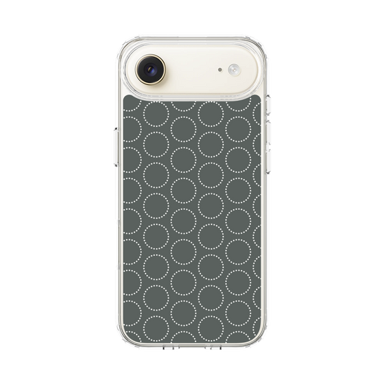 スリムプロテクションケース［ Dot Circle - Gray ］