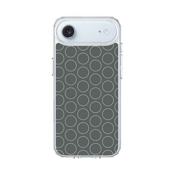 スリムプロテクションケース［ Dot Circle - Gray ］