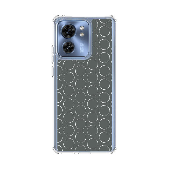 スリムプロテクションケース［ Dot Circle - Gray ］