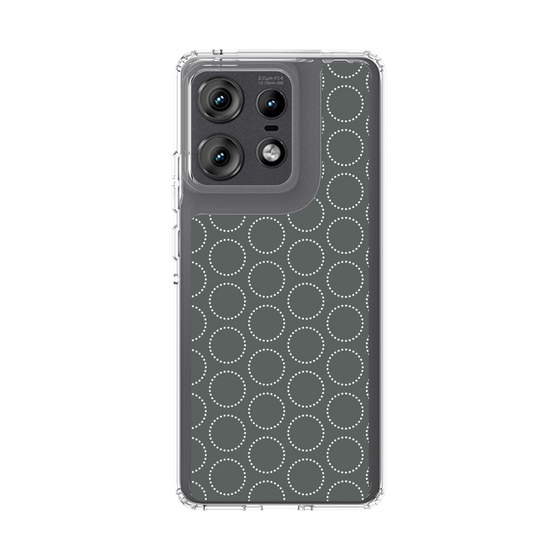 スリムプロテクションケース［ Dot Circle - Gray ］