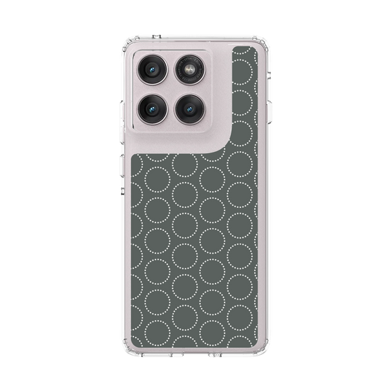 スリムプロテクションケース［ Dot Circle - Gray ］