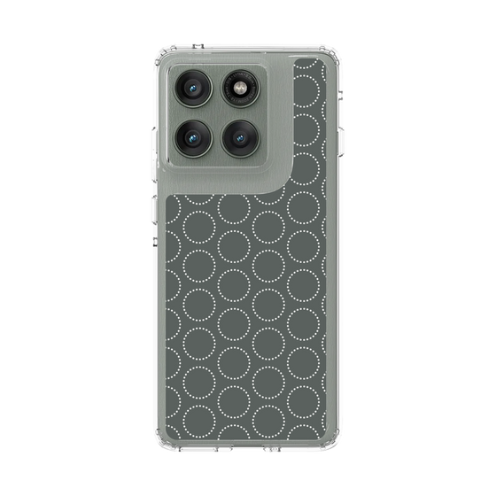 スリムプロテクションケース［ Dot Circle - Gray ］