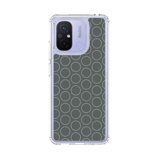 スリムプロテクションケース［ Dot Circle - Gray ］