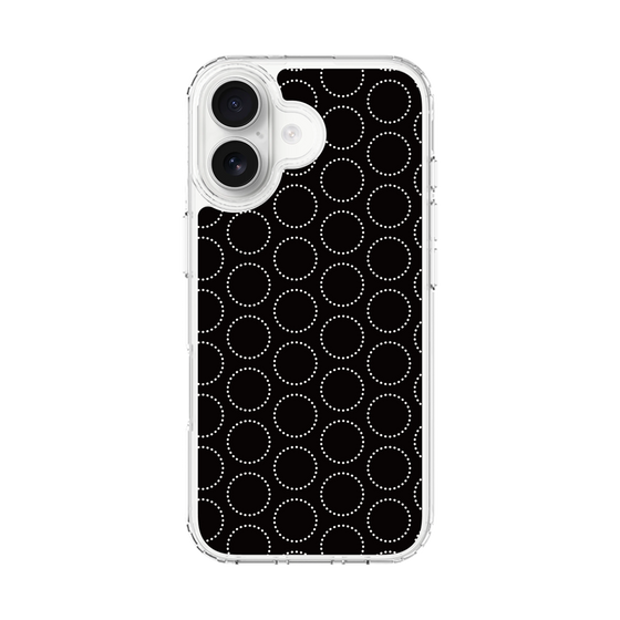 スリムプロテクションケース［ Dot Circle - Black ］