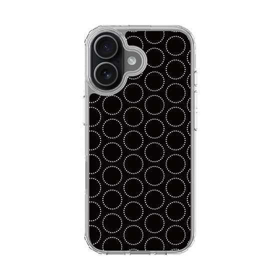 スリムプロテクションケース［ Dot Circle - Black ］