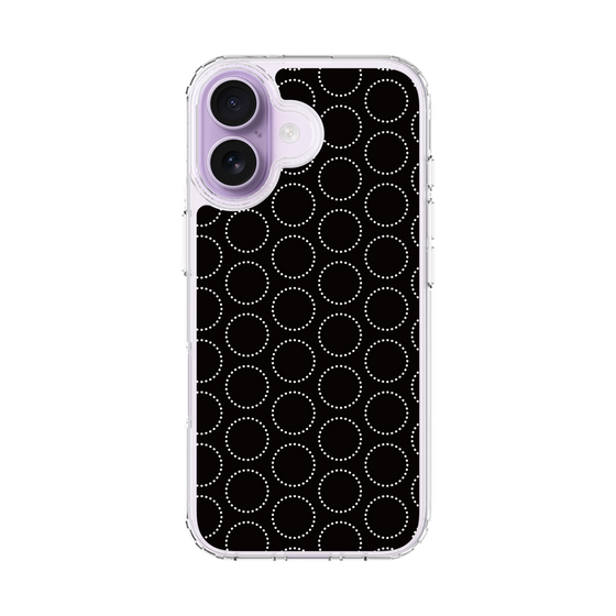 スリムプロテクションケース［ Dot Circle - Black ］