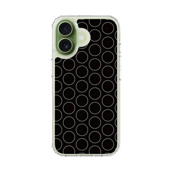 スリムプロテクションケース［ Dot Circle - Black ］